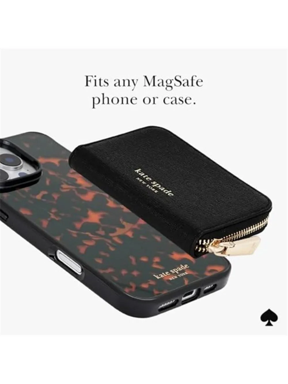 MagSafe Leather Magnetic Wallet Card Holder Zip Pocket iPhone RFID Cash Case